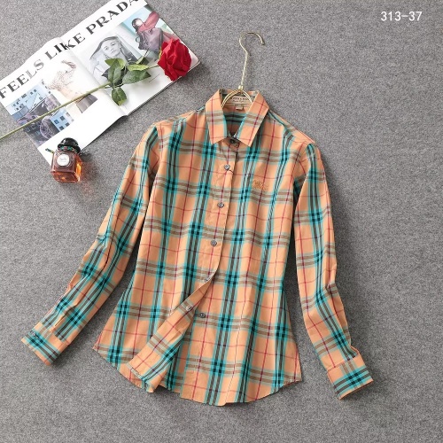 Burberry Shirts Long Sleeved For Women #1192299 $38.00 USD, Wholesale Replica Burberry Shirts