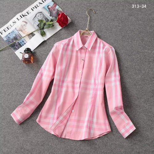 Burberry Shirts Long Sleeved For Women #1192302 $38.00 USD, Wholesale Replica Burberry Shirts