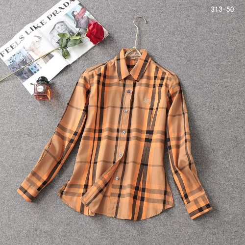 Burberry Shirts Long Sleeved For Women #1192303 $38.00 USD, Wholesale Replica Burberry Shirts