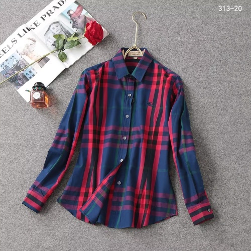 Burberry Shirts Long Sleeved For Women #1192304 $38.00 USD, Wholesale Replica Burberry Shirts