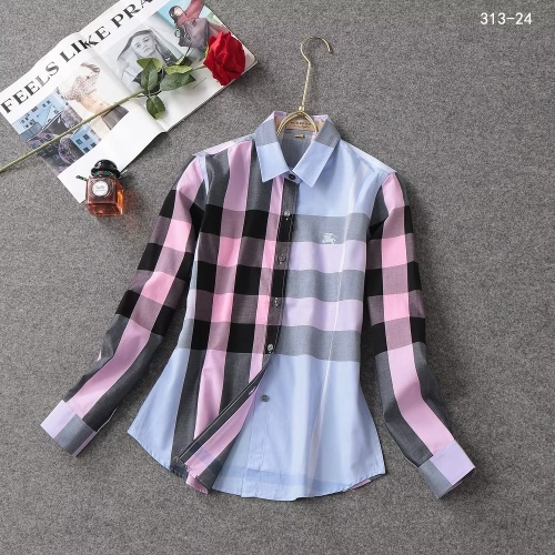 Burberry Shirts Long Sleeved For Women #1192307 $38.00 USD, Wholesale Replica Burberry Shirts