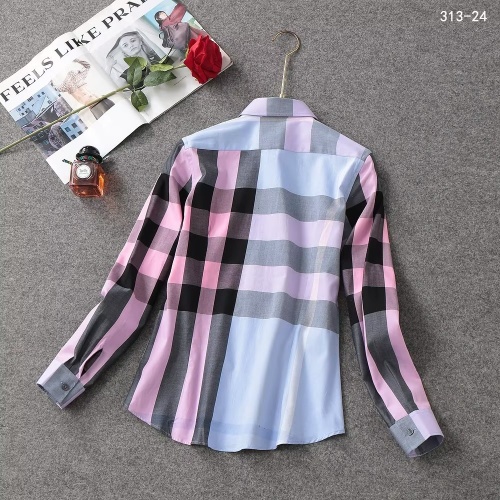 Replica Burberry Shirts Long Sleeved For Women #1192307 $38.00 USD for Wholesale
