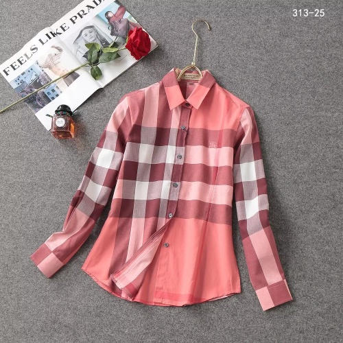 Burberry Shirts Long Sleeved For Women #1192308 $38.00 USD, Wholesale Replica Burberry Shirts