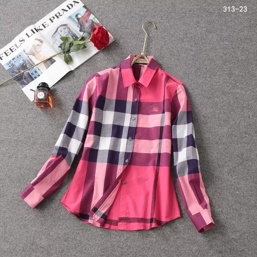 Burberry Shirts Long Sleeved For Women #1192309 $38.00 USD, Wholesale Replica Burberry Shirts