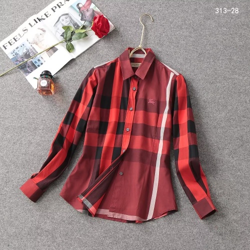Burberry Shirts Long Sleeved For Women #1192311 $38.00 USD, Wholesale Replica Burberry Shirts