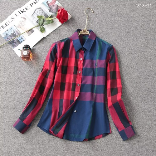 Burberry Shirts Long Sleeved For Women #1192312 $38.00 USD, Wholesale Replica Burberry Shirts