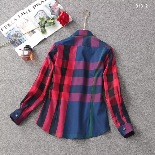 Replica Burberry Shirts Long Sleeved For Women #1192312 $38.00 USD for Wholesale