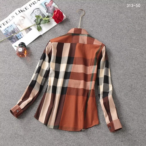 Replica Burberry Shirts Long Sleeved For Women #1192313 $38.00 USD for Wholesale