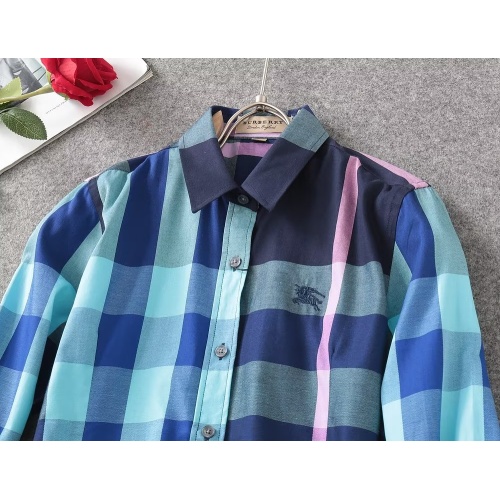 Replica Burberry Shirts Long Sleeved For Women #1192314 $38.00 USD for Wholesale