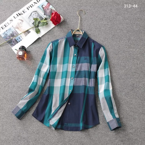Burberry Shirts Long Sleeved For Women #1192315 $38.00 USD, Wholesale Replica Burberry Shirts