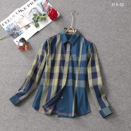 Burberry Shirts Long Sleeved For Women #1192316 $38.00 USD, Wholesale Replica Burberry Shirts