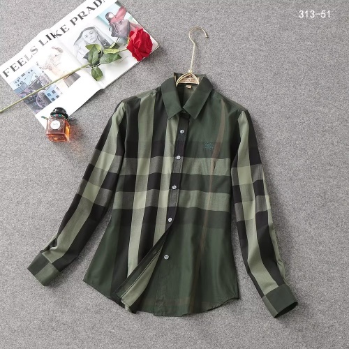 Burberry Shirts Long Sleeved For Women #1192317 $38.00 USD, Wholesale Replica Burberry Shirts