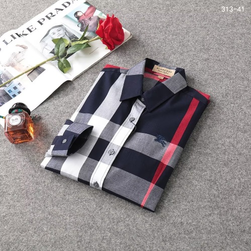 Replica Burberry Shirts Long Sleeved For Women #1192318 $38.00 USD for Wholesale