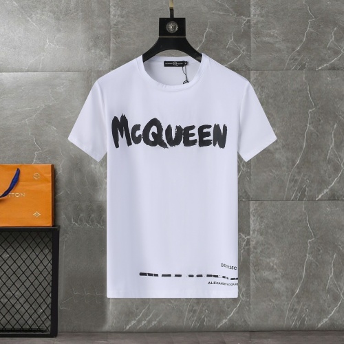 Alexander McQueen T-shirts Short Sleeved For Men #1192345 $25.00 USD, Wholesale Replica Alexander McQueen T-shirts