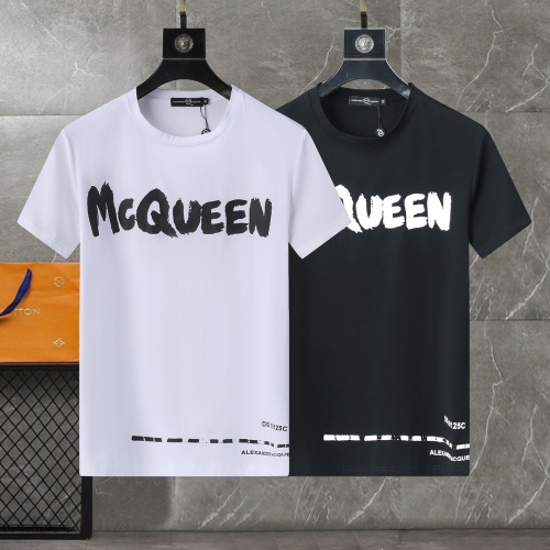 Replica Alexander McQueen T-shirts Short Sleeved For Men #1192345 $25.00 USD for Wholesale
