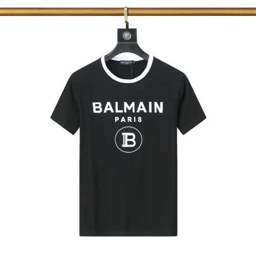 Balmain T-Shirts Short Sleeved For Men #1192390 $25.00 USD, Wholesale Replica Balmain T-Shirts