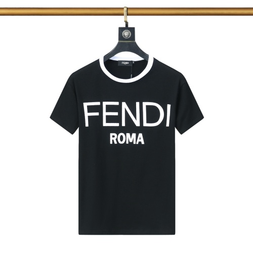 Fendi T-Shirts Short Sleeved For Men #1192401 $25.00 USD, Wholesale Replica Fendi T-Shirts
