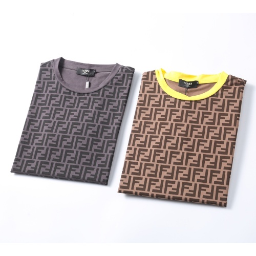 Replica Fendi T-Shirts Short Sleeved For Men #1192402 $25.00 USD for Wholesale
