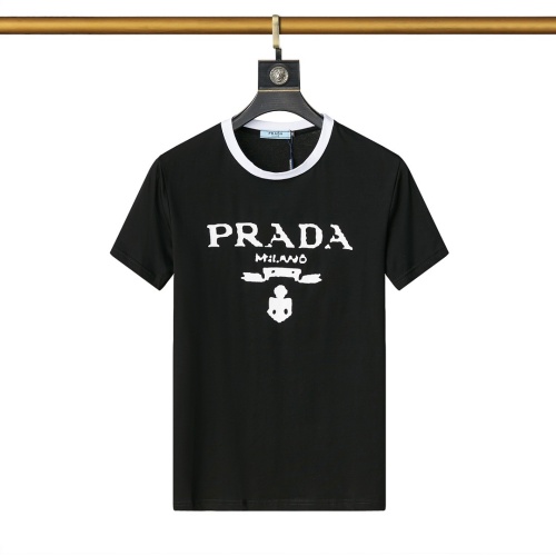 Prada T-Shirts Short Sleeved For Men #1192446 $25.00 USD, Wholesale Replica Prada T-Shirts
