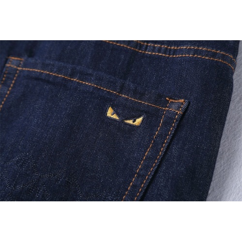 Replica Fendi Jeans For Men #1192521 $42.00 USD for Wholesale