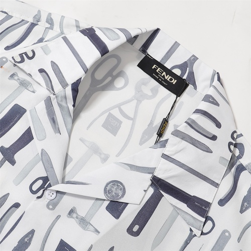Replica Fendi Shirts Short Sleeved For Men #1192668 $29.00 USD for Wholesale