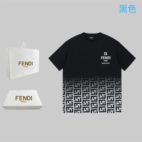Fendi T-Shirts Short Sleeved For Unisex #1192718 $45.00 USD, Wholesale Replica Fendi T-Shirts