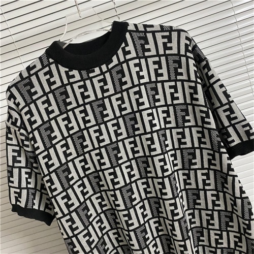 Replica Fendi T-Shirts Short Sleeved For Men #1192724 $45.00 USD for Wholesale