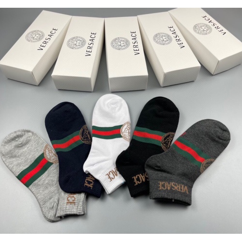 Replica Versace Socks #1192980 $27.00 USD for Wholesale