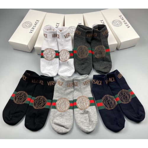 Replica Versace Socks #1192980 $27.00 USD for Wholesale