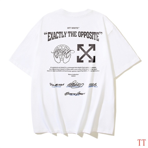 Off-White T-Shirts Short Sleeved For Unisex #1193075 $29.00 USD, Wholesale Replica Off-White T-Shirts