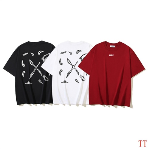 Replica Off-White T-Shirts Short Sleeved For Unisex #1193086 $29.00 USD for Wholesale