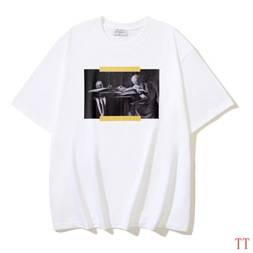Off-White T-Shirts Short Sleeved For Unisex #1193103 $29.00 USD, Wholesale Replica Off-White T-Shirts
