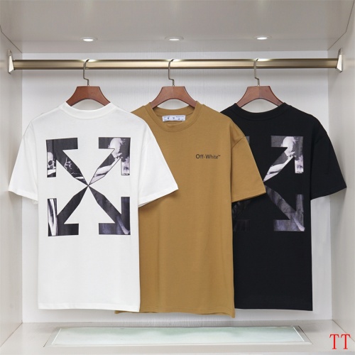 Replica Off-White T-Shirts Short Sleeved For Unisex #1193119 $32.00 USD for Wholesale