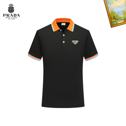 Prada T-Shirts Short Sleeved For Men #1193273 $29.00 USD, Wholesale Replica Prada T-Shirts
