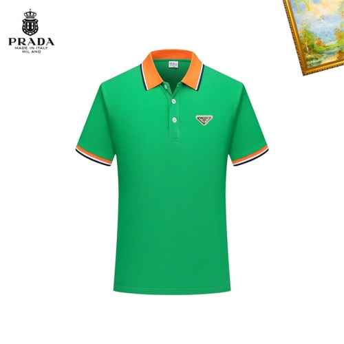 Prada T-Shirts Short Sleeved For Men #1193276 $29.00 USD, Wholesale Replica Prada T-Shirts