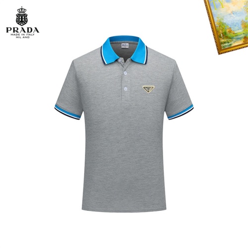 Prada T-Shirts Short Sleeved For Men #1193278 $29.00 USD, Wholesale Replica Prada T-Shirts