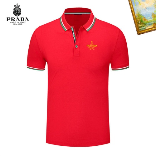 Prada T-Shirts Short Sleeved For Men #1193352 $29.00 USD, Wholesale Replica Prada T-Shirts