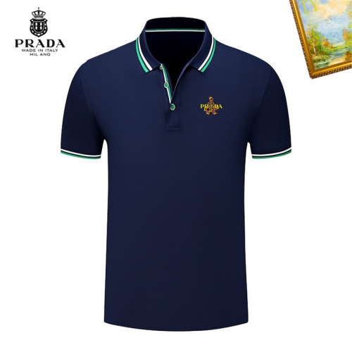 Prada T-Shirts Short Sleeved For Men #1193354 $29.00 USD, Wholesale Replica Prada T-Shirts