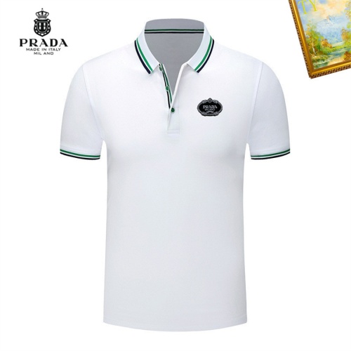 Prada T-Shirts Short Sleeved For Men #1193356 $29.00 USD, Wholesale Replica Prada T-Shirts