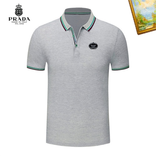 Prada T-Shirts Short Sleeved For Men #1193357 $29.00 USD, Wholesale Replica Prada T-Shirts