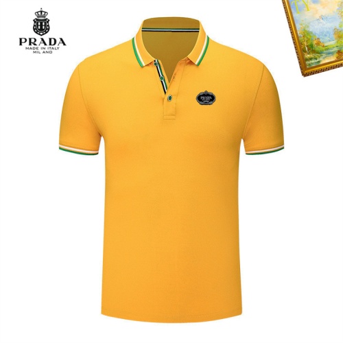 Prada T-Shirts Short Sleeved For Men #1193358 $29.00 USD, Wholesale Replica Prada T-Shirts