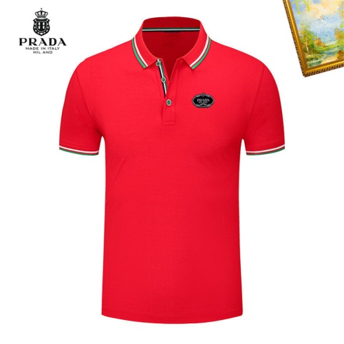 Prada T-Shirts Short Sleeved For Men #1193359 $29.00 USD, Wholesale Replica Prada T-Shirts