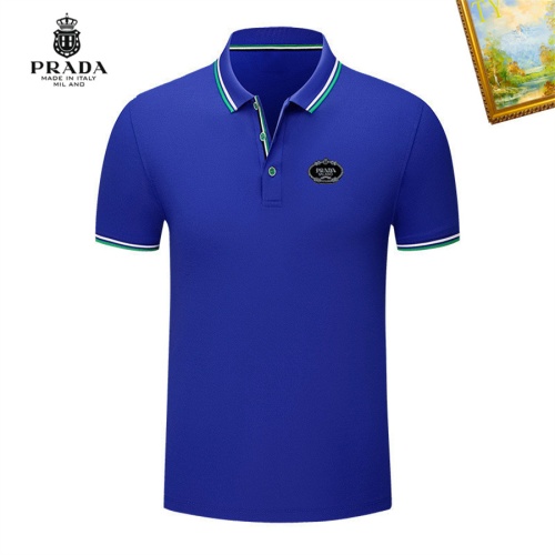 Prada T-Shirts Short Sleeved For Men #1193360 $29.00 USD, Wholesale Replica Prada T-Shirts