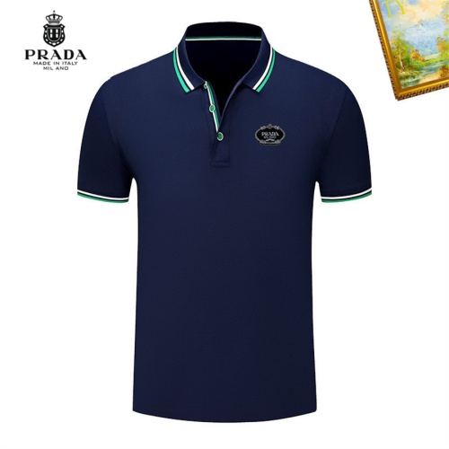 Prada T-Shirts Short Sleeved For Men #1193361 $29.00 USD, Wholesale Replica Prada T-Shirts