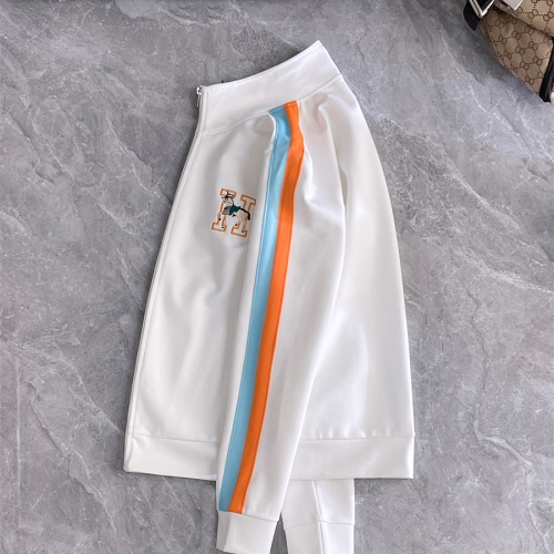 Replica Hermes Tracksuits Long Sleeved For Men #1193496 $85.00 USD for Wholesale