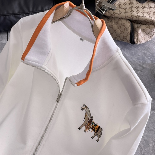 Replica Hermes Tracksuits Long Sleeved For Men #1193523 $85.00 USD for Wholesale