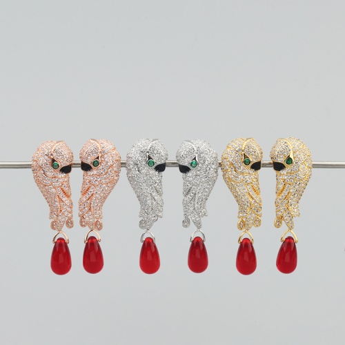Replica Cartier Earrings For Women #1193593 $56.00 USD for Wholesale