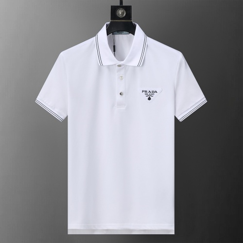Prada T-Shirts Short Sleeved For Men #1193705 $27.00 USD, Wholesale Replica Prada T-Shirts