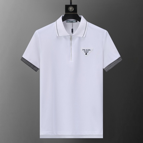 Prada T-Shirts Short Sleeved For Men #1193711 $27.00 USD, Wholesale Replica Prada T-Shirts