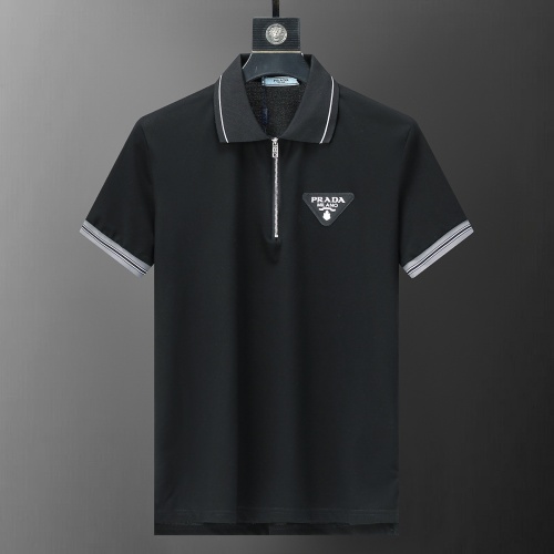 Prada T-Shirts Short Sleeved For Men #1193712 $27.00 USD, Wholesale Replica Prada T-Shirts
